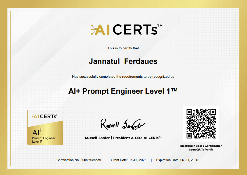 AI+ Prompt Engineer Level 1™