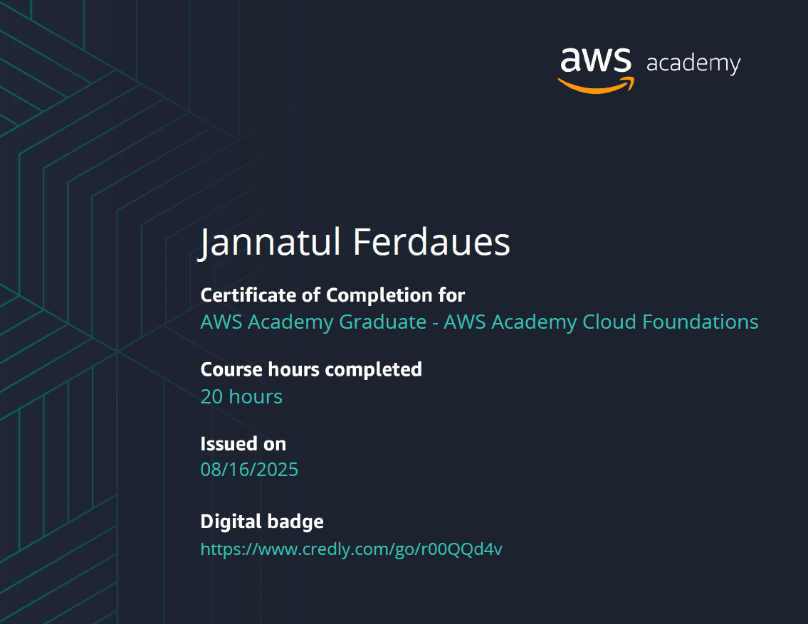 AWS Academy Cloud Foundations