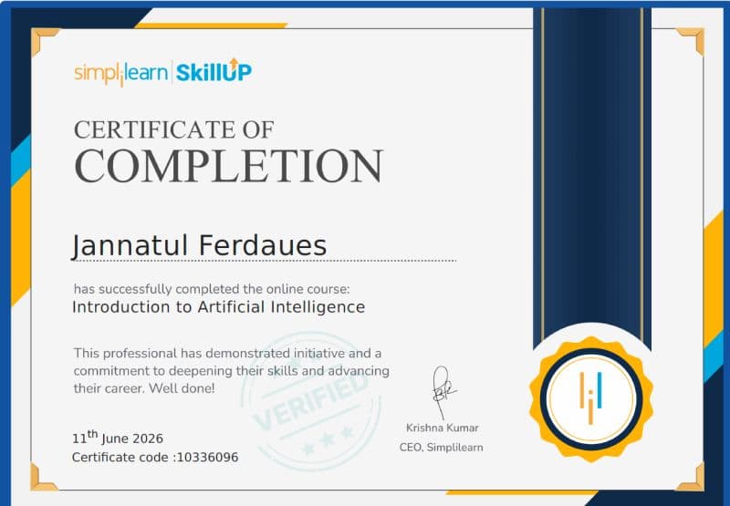 Introduction to Artificial Intelligence